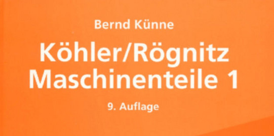 Titelseite "Köhler/Rögnitz: Maschinenteile 1"