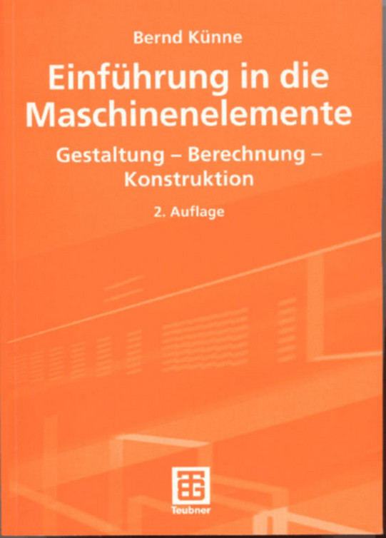 Titelseite "Einführung in die Maschinenelemente"